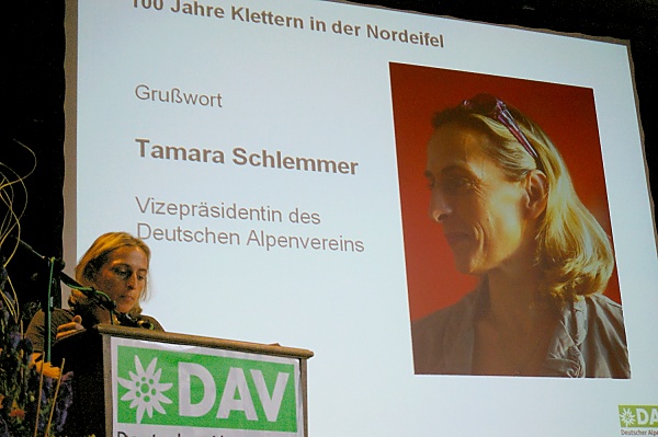 Tamara Schlemmer, Vizepr%EF%BF%BD%EF%BF%BDsidentin des DAV %EF%BF%BD%EF%BF%BD G%EF%BF%BD%EF%BF%BDnter Kobiolka © Deutscher Alpenverein Sektion Rheinland-Kln